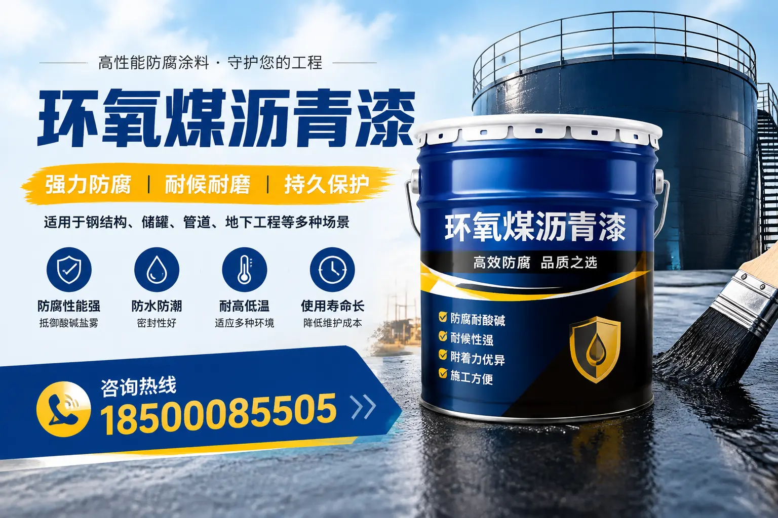 环氧煤沥青漆在工业中的应用，衡水企业的选择